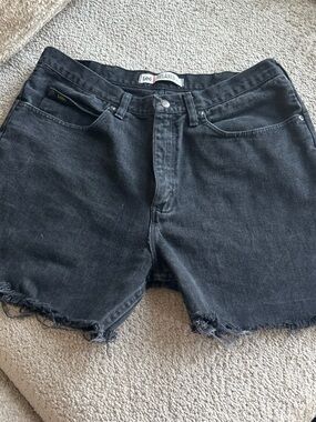 Lee Women's Black Cutoff Denim Shorts
